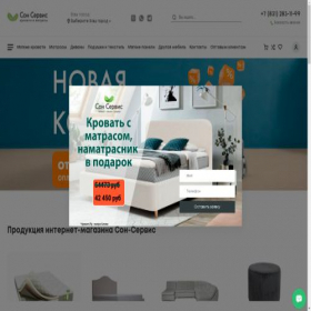 Скриншот главной страницы сайта son-servis.ru