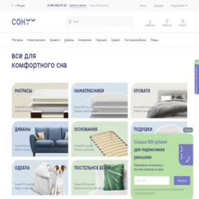 Скриншот главной страницы сайта son.ru