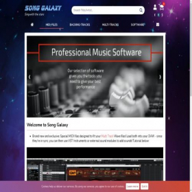 Скриншот главной страницы сайта songgalaxy.com