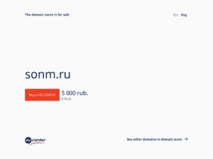 Скриншот главной страницы сайта sonm.ru