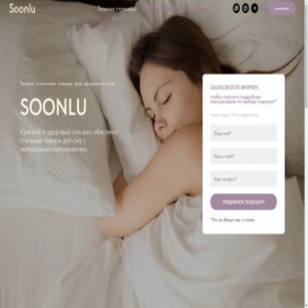 Скриншот главной страницы сайта soonluwork.tilda.ws