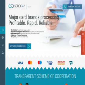 Скриншот главной страницы сайта sorexpay.com