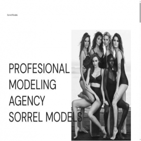 Скриншот главной страницы сайта sorrelmodels.com