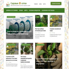 Скриншот главной страницы сайта sotkasada.ru