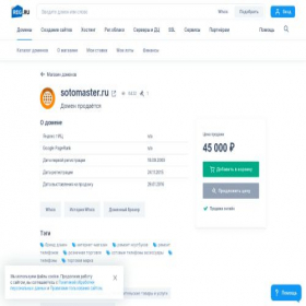 Скриншот главной страницы сайта sotomaster.ru