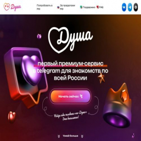 Скриншот главной страницы сайта soulbot.ru