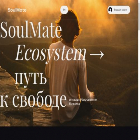 Скриншот главной страницы сайта soulmate.partners