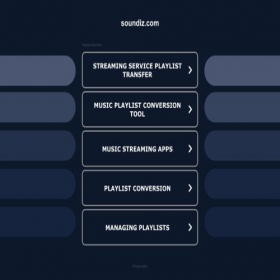 Скриншот главной страницы сайта soundiz.com