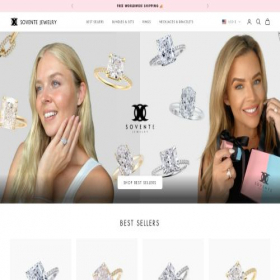Скриншот главной страницы сайта soventejewelry.com