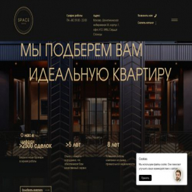 Скриншот главной страницы сайта spaceestate.ru
