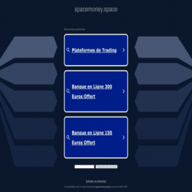 Скриншот главной страницы сайта spacemoney.space