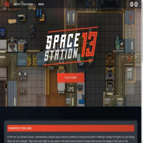 Скриншот главной страницы сайта spacestation13.com