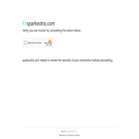 Скриншот главной страницы сайта sparkextra.com