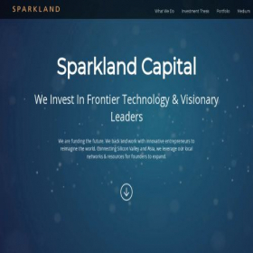 Скриншот главной страницы сайта sparklandcap.com