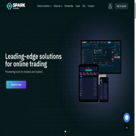 Скриншот главной страницы сайта sparkmarkets.com