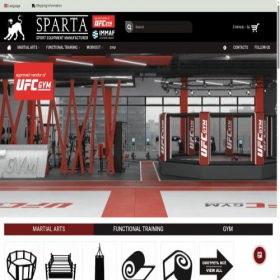 Скриншот главной страницы сайта spartaequip.com
