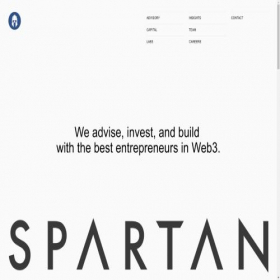 Скриншот главной страницы сайта spartangroup.io