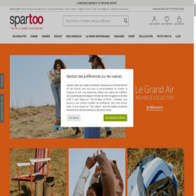 Скриншот главной страницы сайта spartoo.com