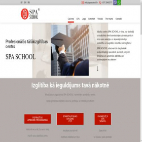 Скриншот главной страницы сайта spaschool.lv