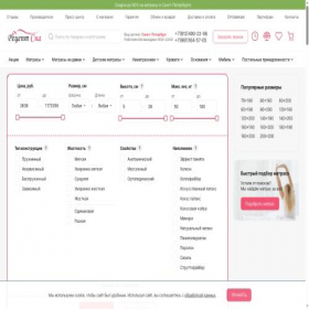 Скриншот главной страницы сайта spb.recept-sna.ru