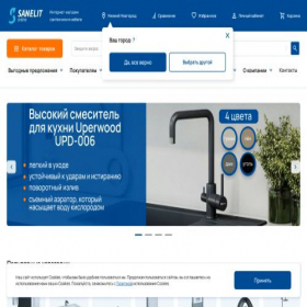 Скриншот главной страницы сайта spb.sanelit.online