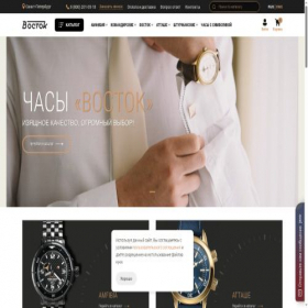 Скриншот главной страницы сайта spb.shop-vostok.com