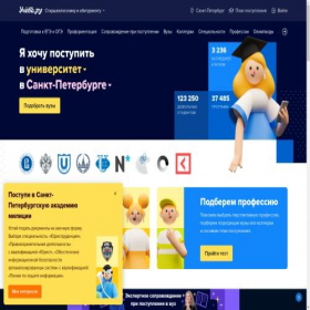 Скриншот главной страницы сайта spb.ucheba.ru