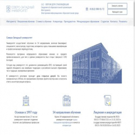 Скриншот главной страницы сайта spbrsi.ru