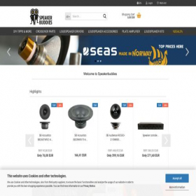 Скриншот главной страницы сайта speakerbuddies.eu