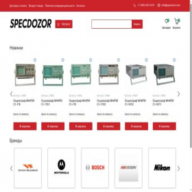 Скриншот главной страницы сайта specdozor.com