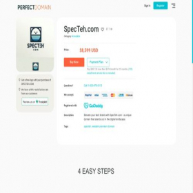 Скриншот главной страницы сайта specteh.com