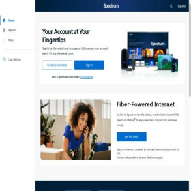 Скриншот главной страницы сайта spectrum.net
