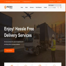 Скриншот главной страницы сайта speedexdelivery.org