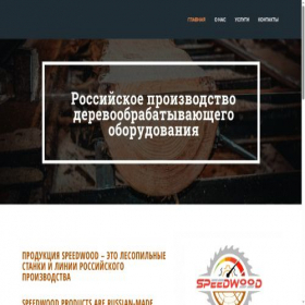 Скриншот главной страницы сайта speedwood.ru
