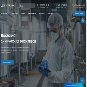 Скриншот главной страницы сайта spektrchem.ru