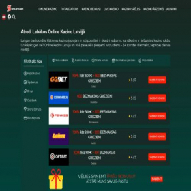 Скриншот главной страницы сайта speletajiem.com