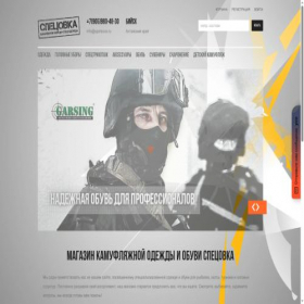 Скриншот главной страницы сайта spetsova.ru