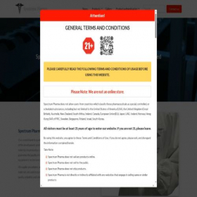 Скриншот главной страницы сайта spharma.cc