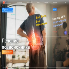 Скриншот главной страницы сайта spinalux.ru