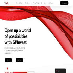 Скриншот главной страницы сайта spinvest.group