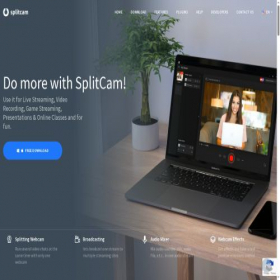 Скриншот главной страницы сайта splitcam.com