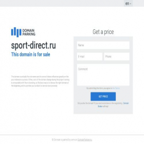 Скриншот главной страницы сайта sport-direct.ru
