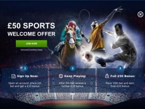 Скриншот главной страницы сайта sportingbet.com