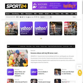 Скриншот главной страницы сайта sportjournal24.online