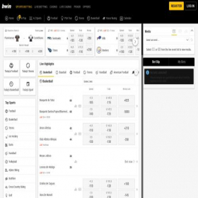 Скриншот главной страницы сайта sports.m.bwin.com