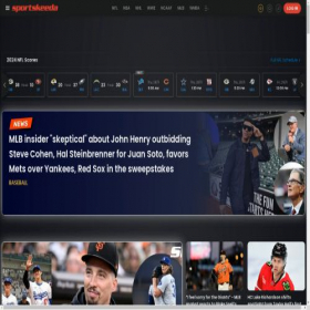 Скриншот главной страницы сайта sportskeeda.com