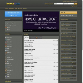 Скриншот главной страницы сайта sportsonclick.com