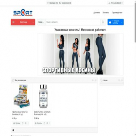 Скриншот главной страницы сайта sportx.by