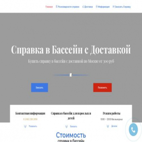 Скриншот главной страницы сайта spravkabasseiyn.com
