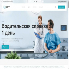 Скриншот главной страницы сайта spravki.zdorovyjgorod.ru